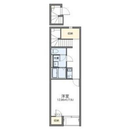 六甲駅 徒歩23分 2階の物件間取画像